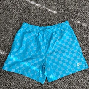 Nike Men’s Blue Checkered Shorts